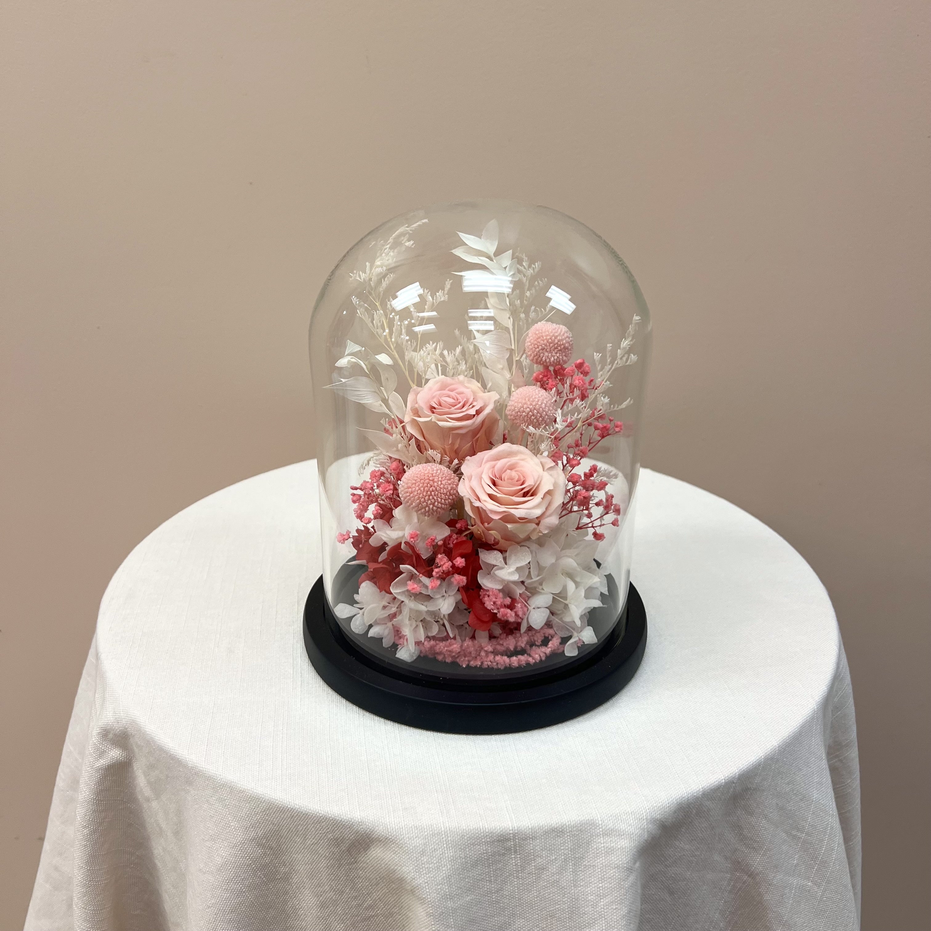 Wide Preserved Floral Dome