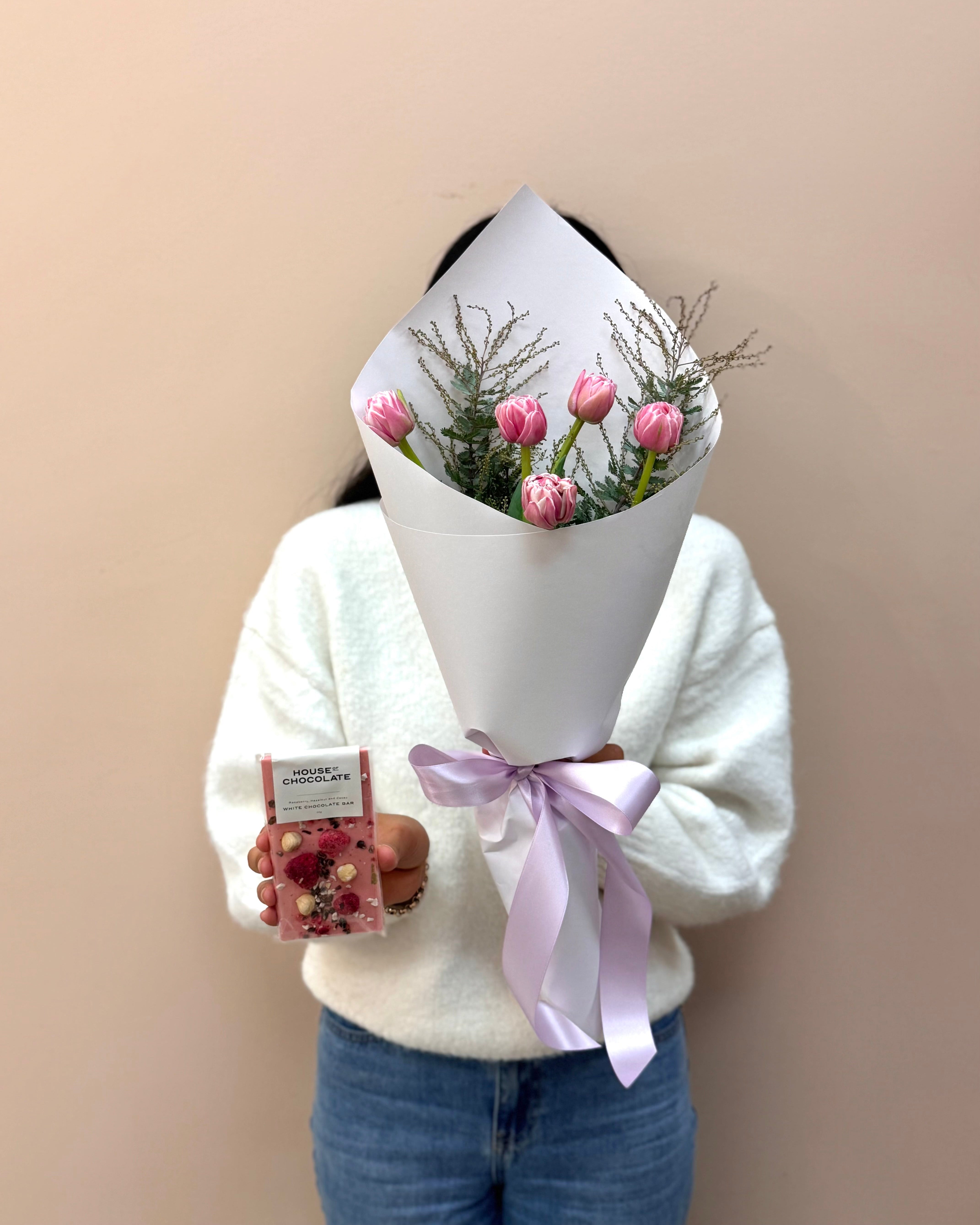 Delicious Chocolate & Tulips