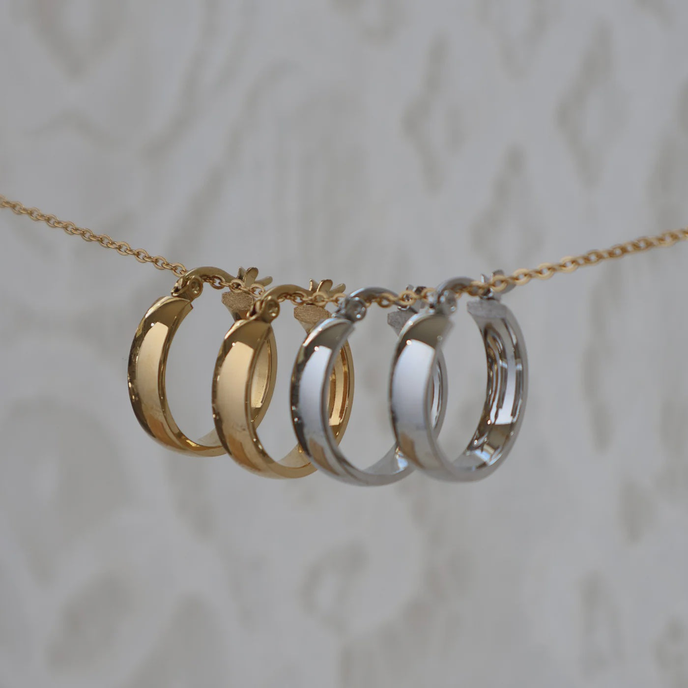 Silver Aria Hoops By Katy B