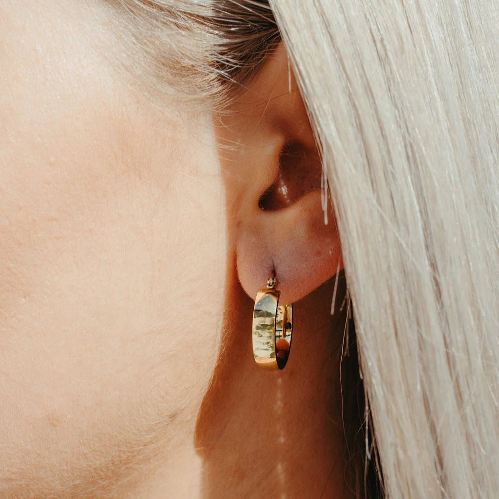 Gold Aria Hoops By Katyb