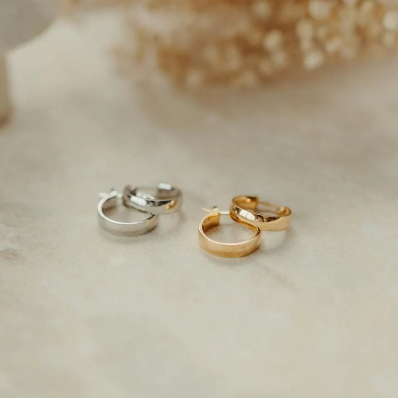Silver Aria Hoops By Katy B