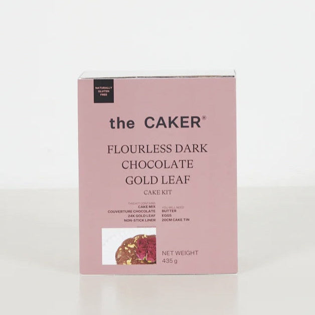 The Caker Flourless Chocolate Gold Cake Kit
