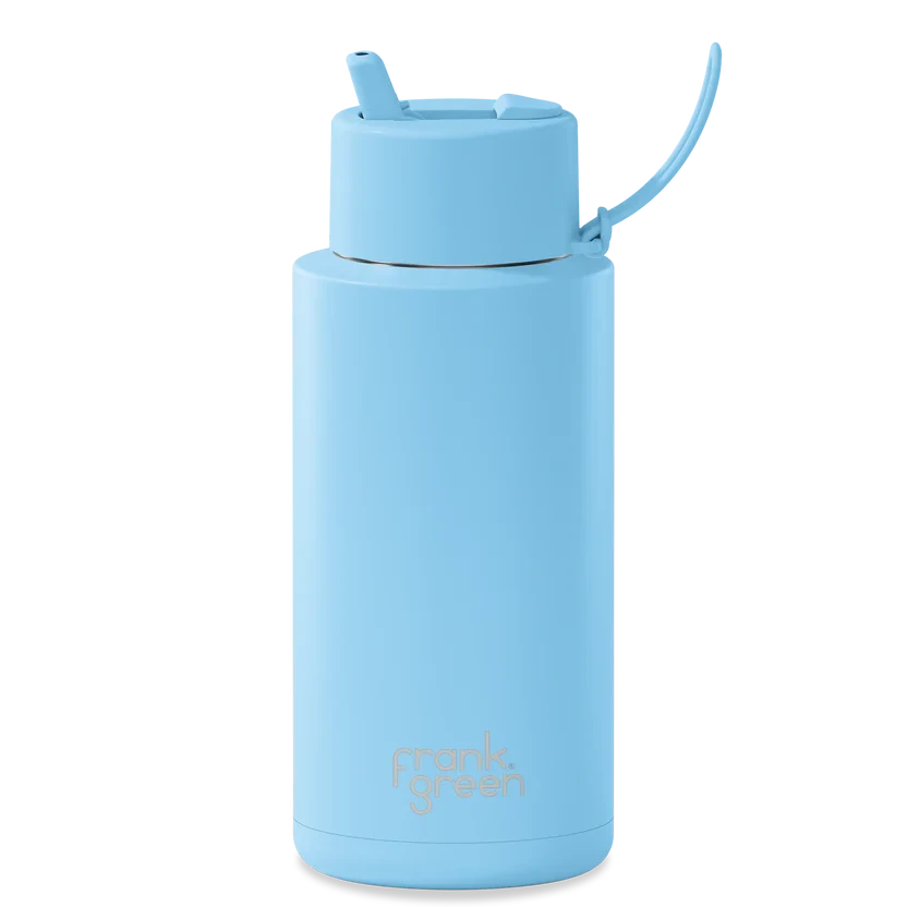 Ceramic Reusable Bottle Sky Blue