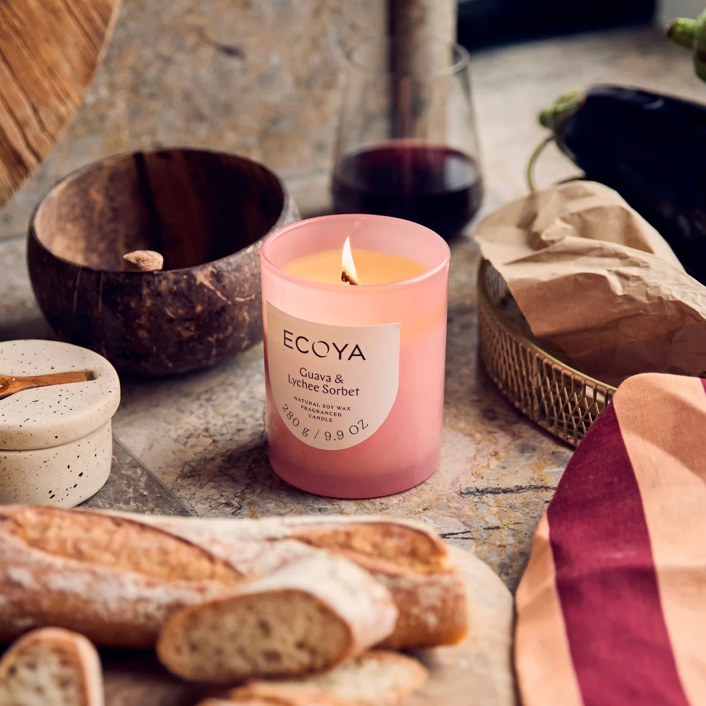 Guava & Lychee Sorbet Metro Candle