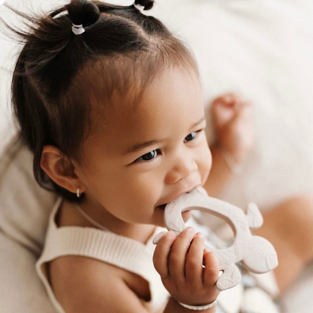 Polynesian Turtle Teether - Latte