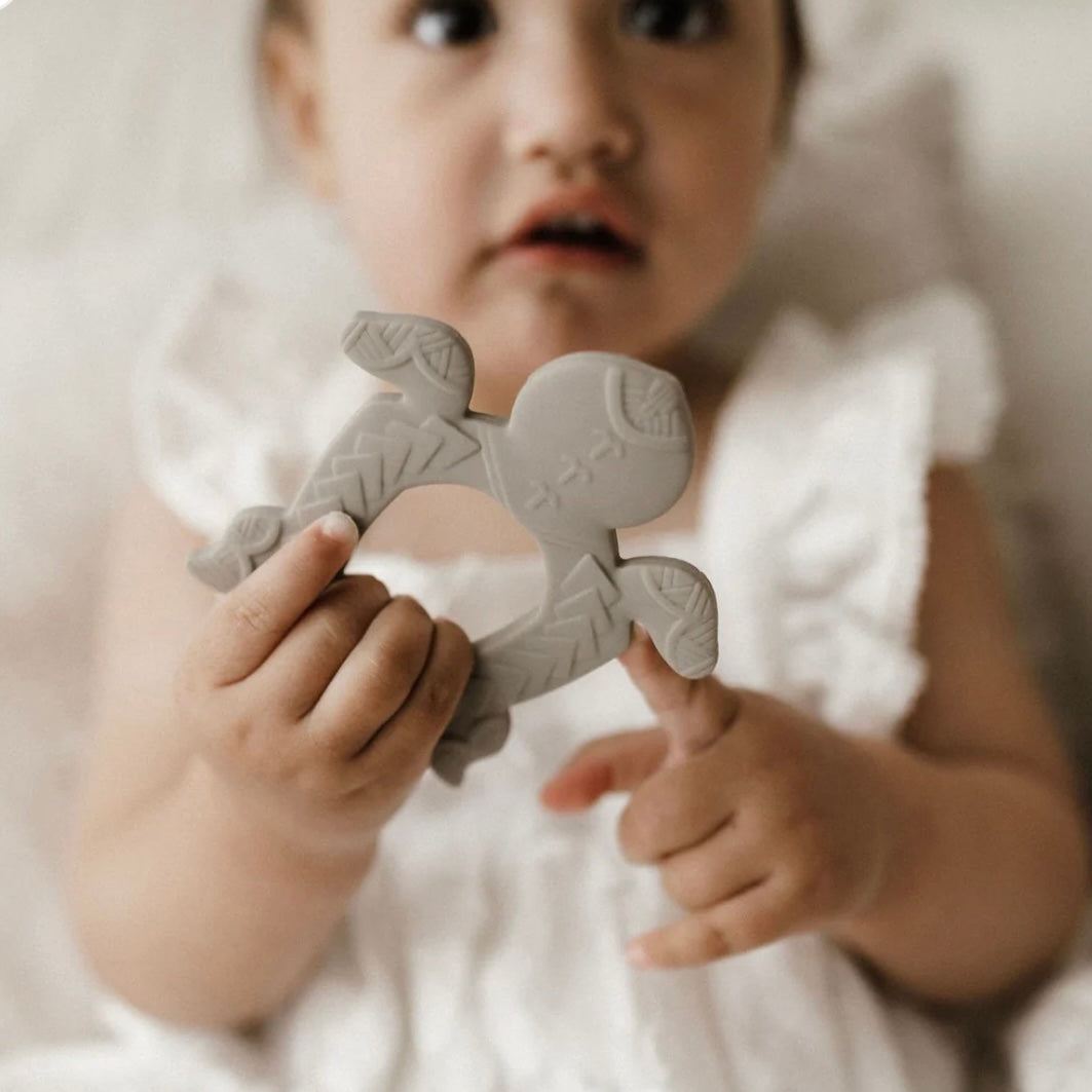 Polynesian Turtle Teether - Olive