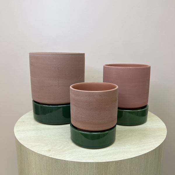 Grace Planter Rose Terracotta And Olive