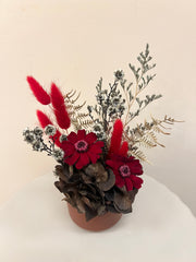 Burgundy Mini Dried Arrangment