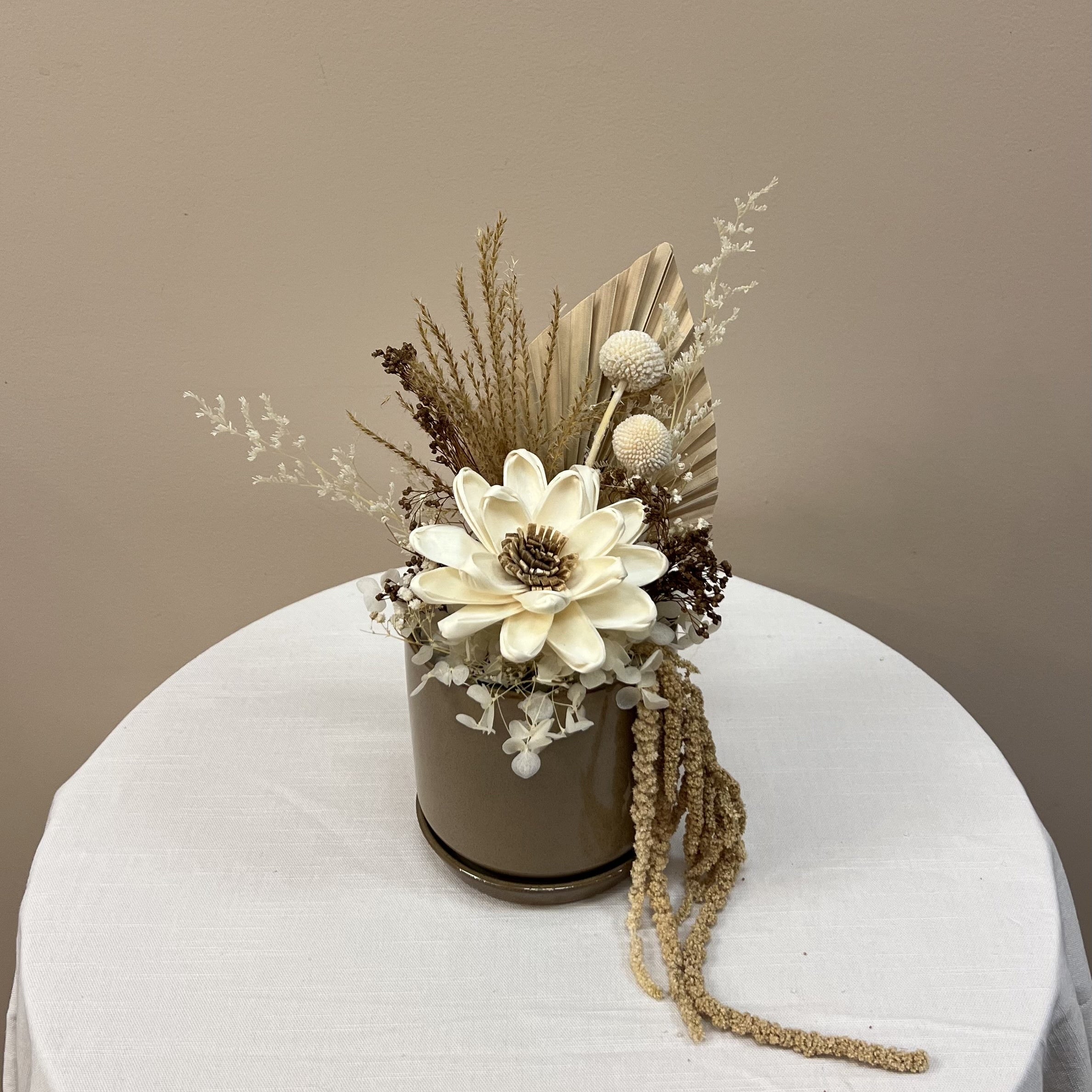 Mocha Dried Flower Arrangment