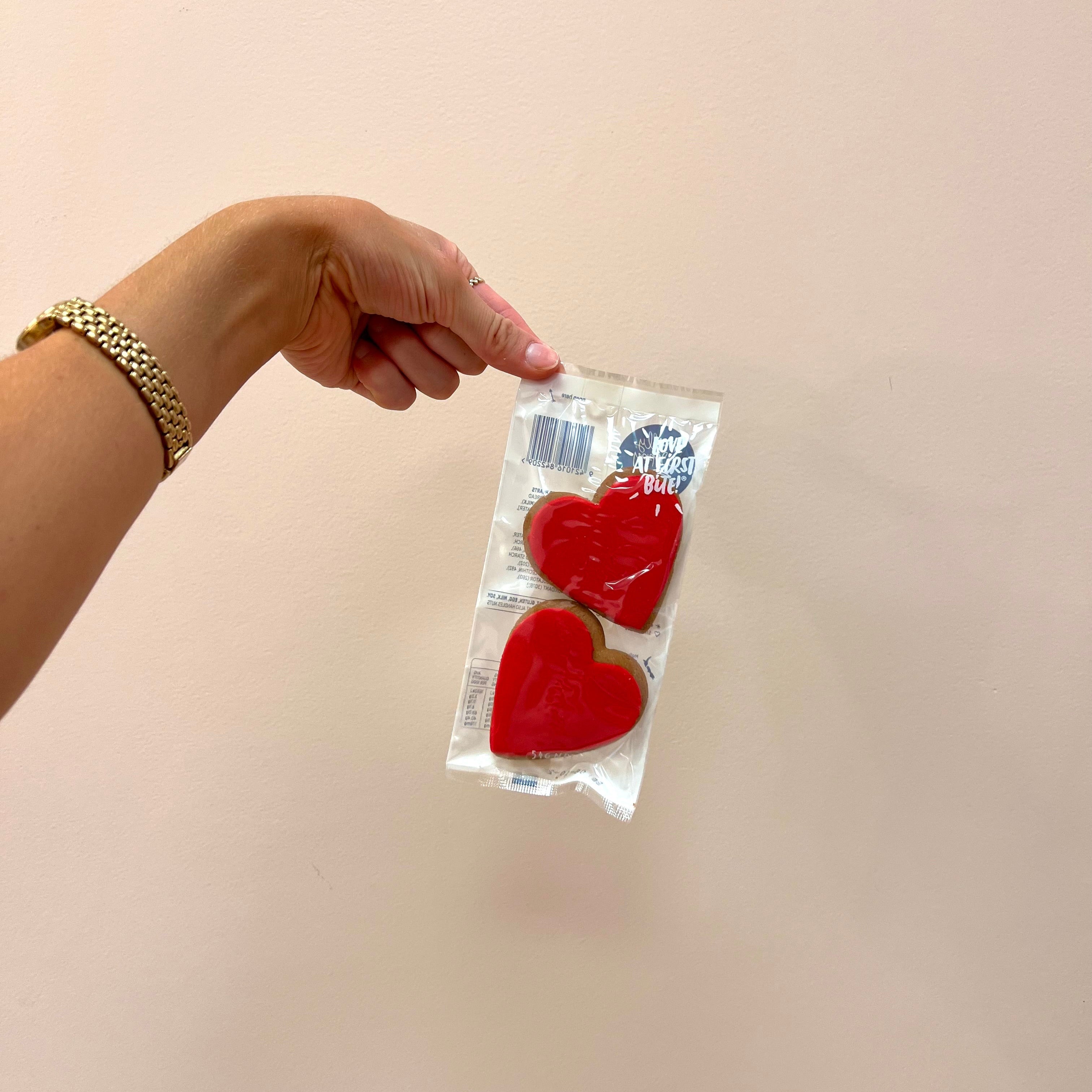 Gingerbread Red Heart Twin Pack