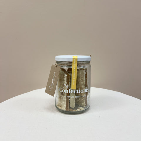 White Chocolate, Macadamia & Lemon Toffee Jar