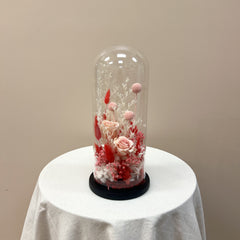 Tall Preserved Floral Dome