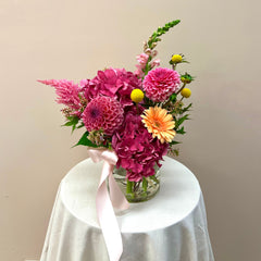 Seasonal Valentines Vased Posy