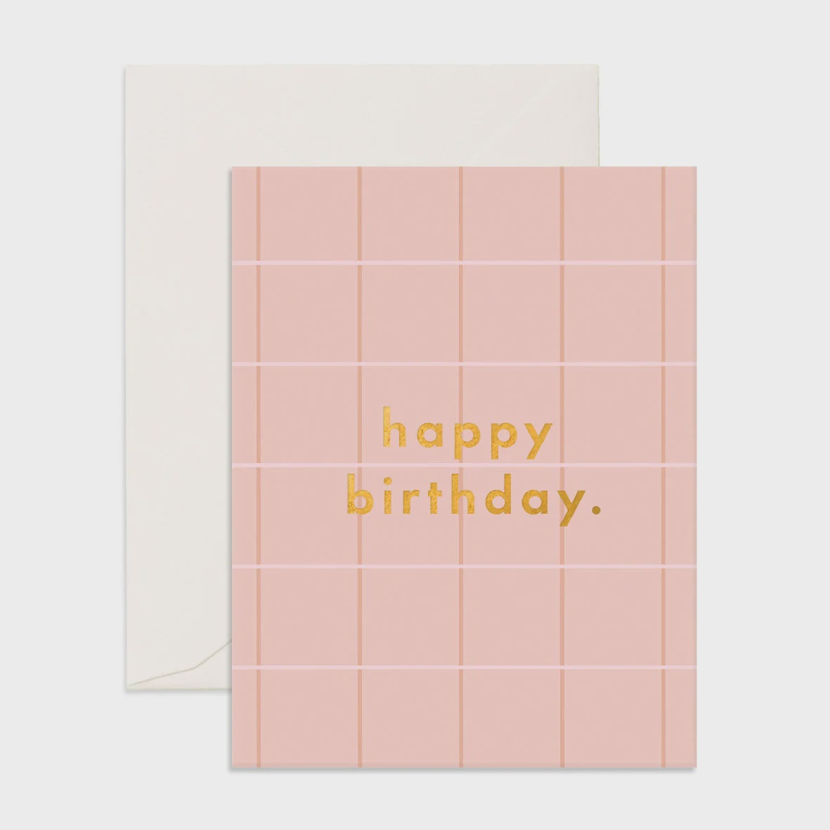 Happy Birthday Plaid Card