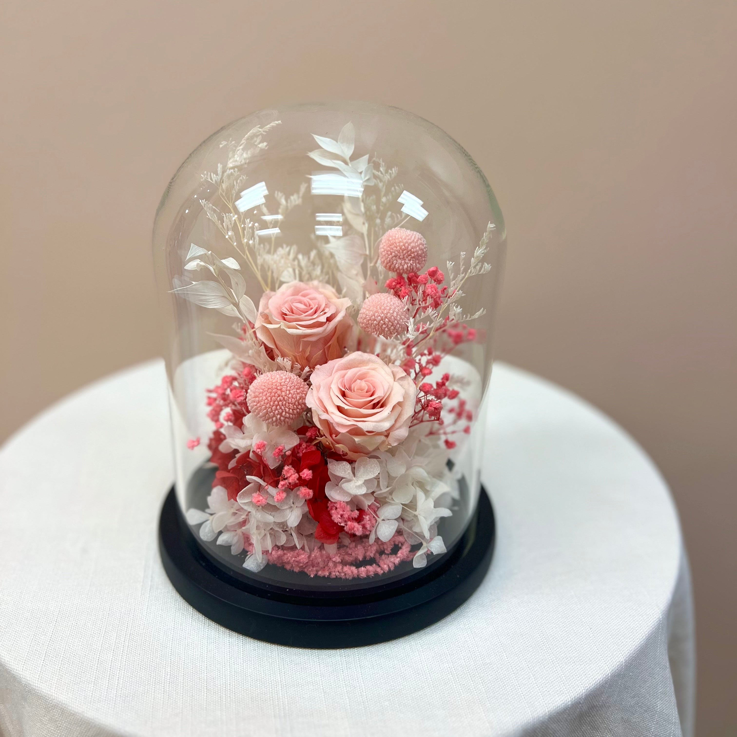 Wide Preserved Floral Dome