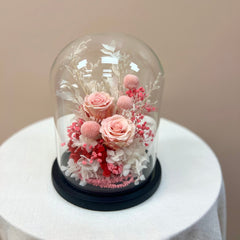 Wide Preserved Floral Dome