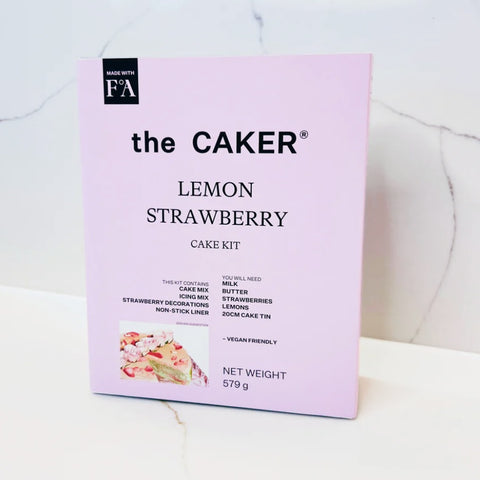 The Caker Lemon Strawberry Cake Kit