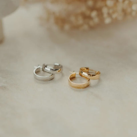 Gold Aria Hoops By Katy B