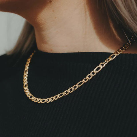 Gold Figaro Necklace By Katy B