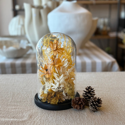 Yellow Floral Dome - Medium