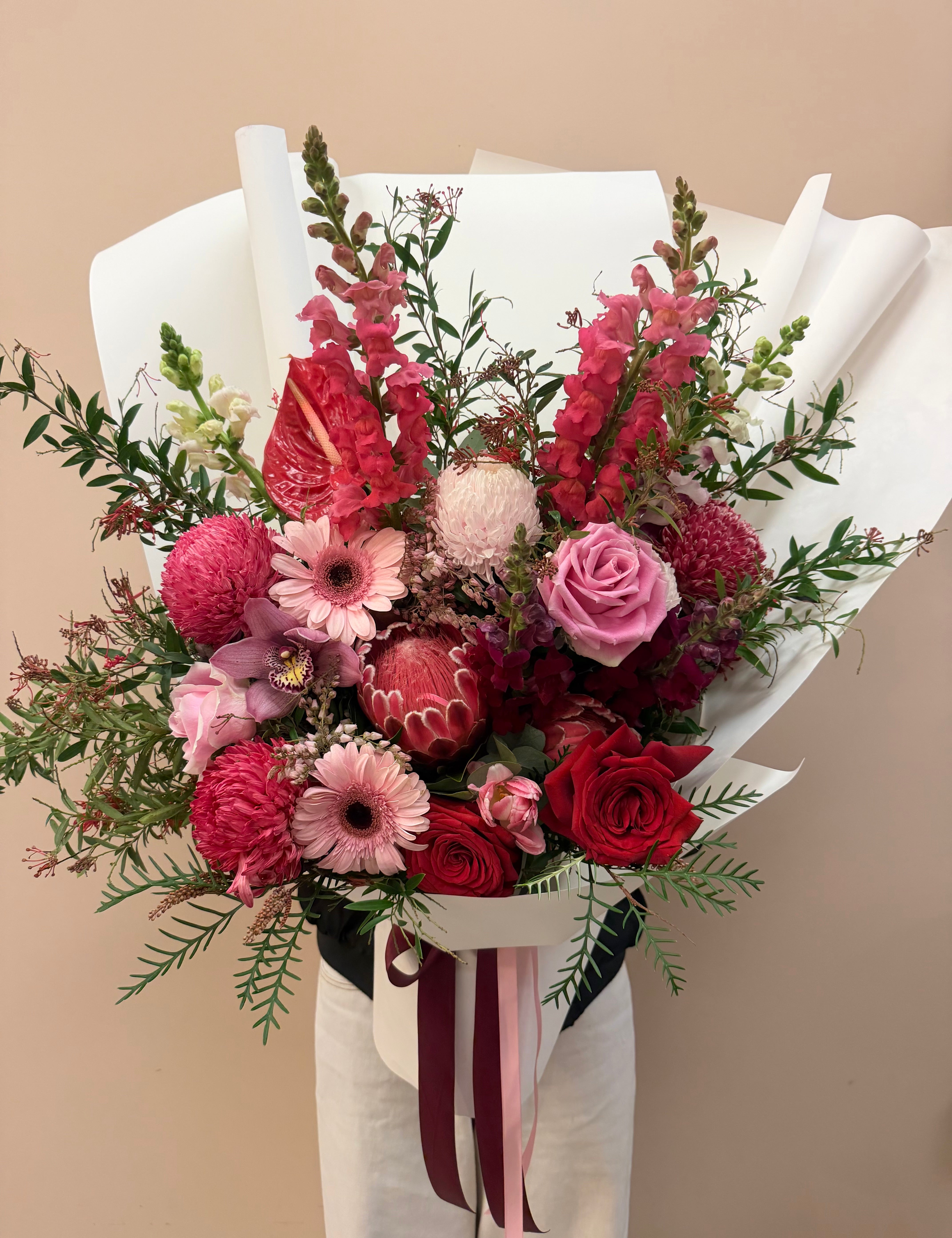 Raspberry Swirl Floral Bouquet