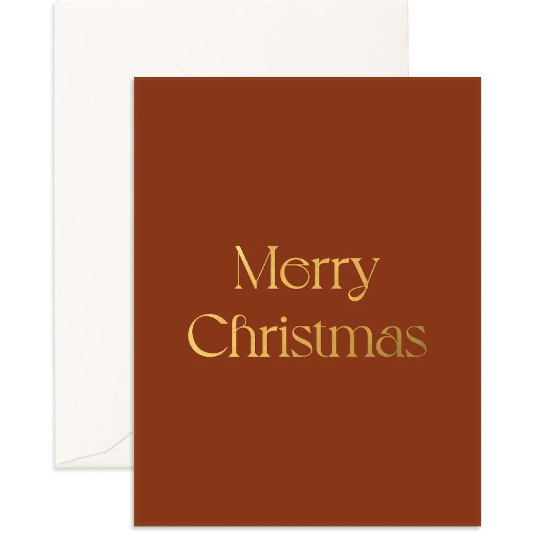 Merry Christmas Crimson Card