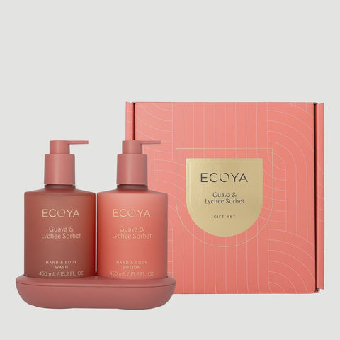 Ecoya Guava & Lychee Sorbet Bathroom Edit
