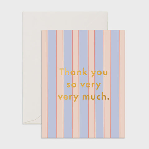 Thank You Striped Card