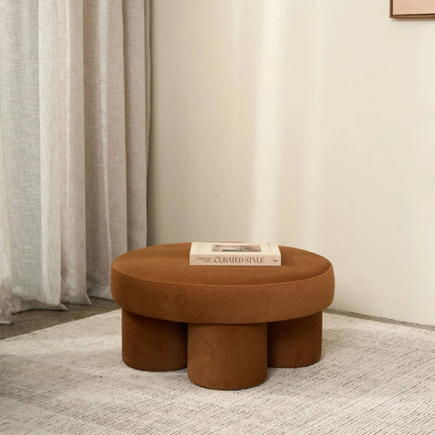 Lume Ottoman - Walnut