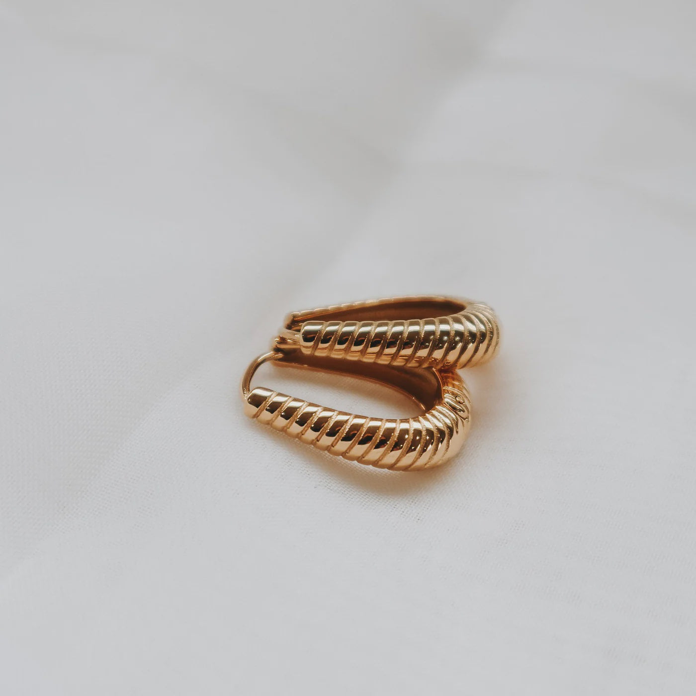 Gold Freya Hoops By Katy B