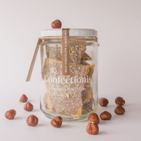 Milk Chocolate Hazelnut Toffee Jar 85g
