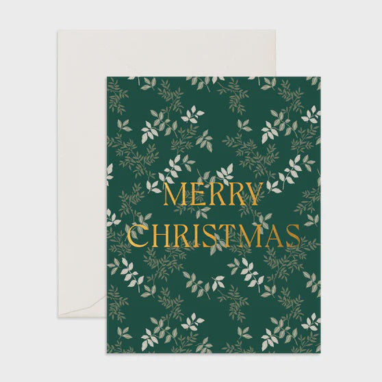 Christmas Olive Vines Card