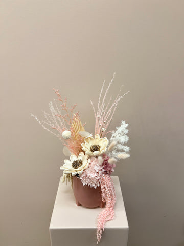 Soft Pink Dried Flower Arrangement