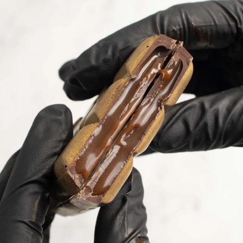 Gooey Salted Caramel Dark Chocolate Bar