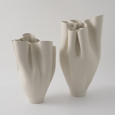 Walker Vase Off White