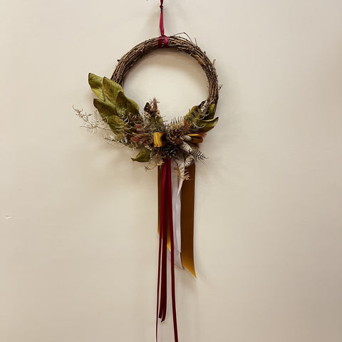 Natural Rustic Dried Wreath