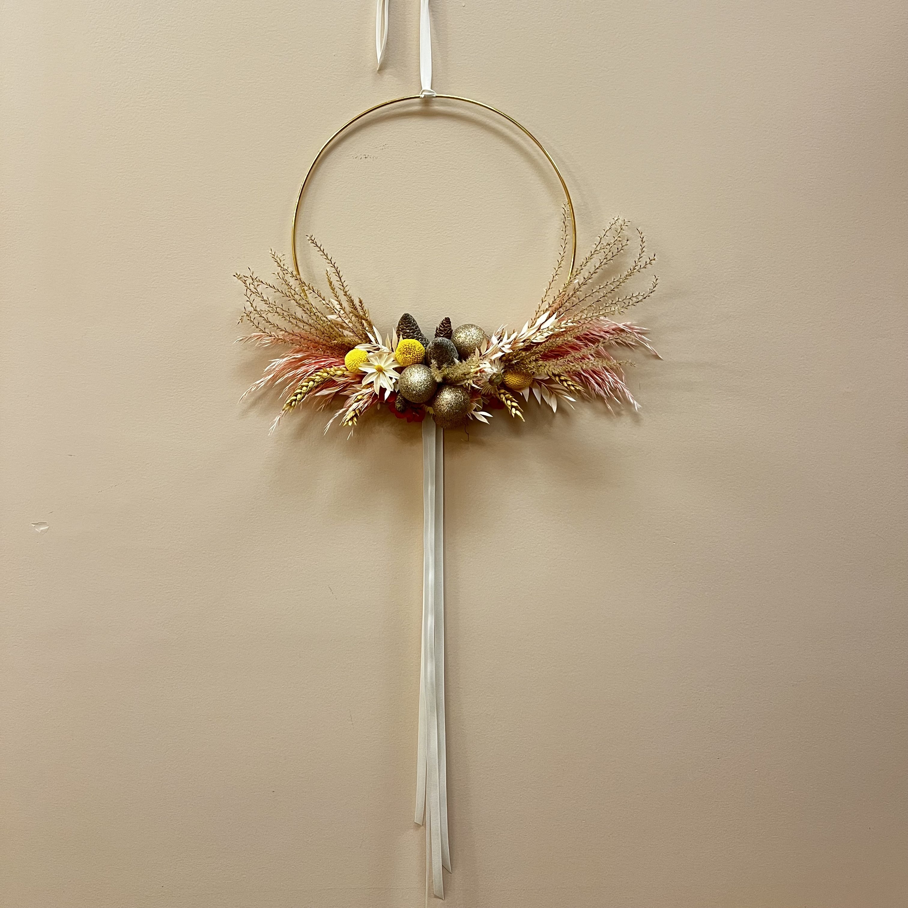 Golden Sorbet Wreath