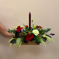 Red & White Festive Christmas Arrangement