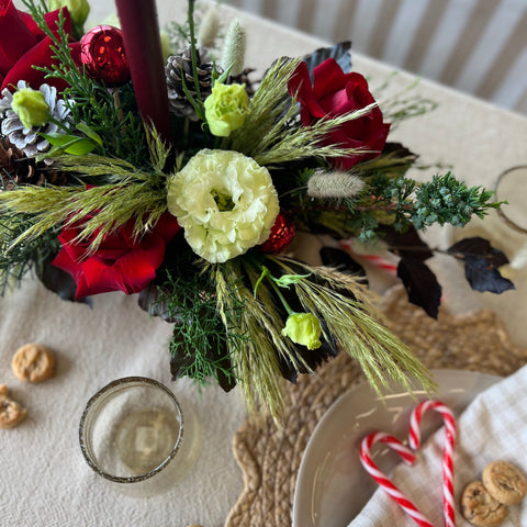 Red & White Festive Christmas Arrangement