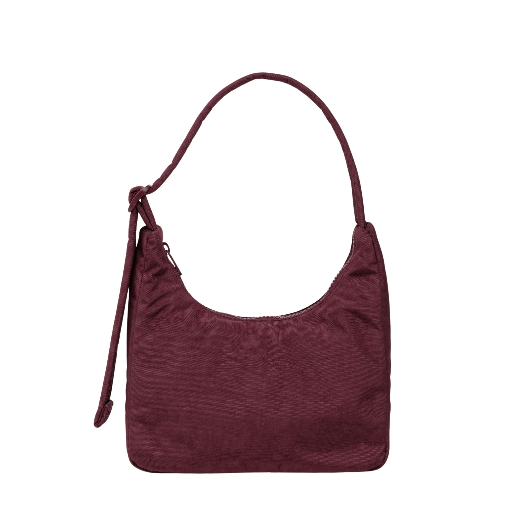 Mini Nylon Shoulder Bag - Mahogany