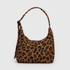 Mini Nylon Shoulder Bag - Leopard