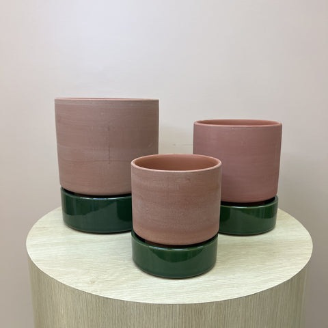 Grace Planter Rose Terracotta and Olive