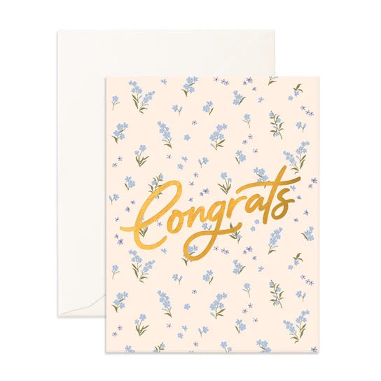Congrats Forget-Me-Not Card