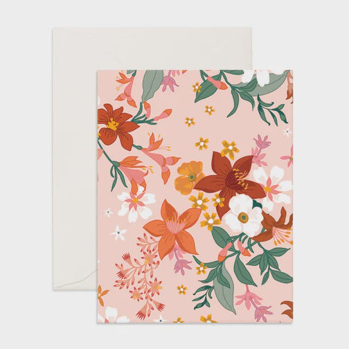 Bohemia florals card