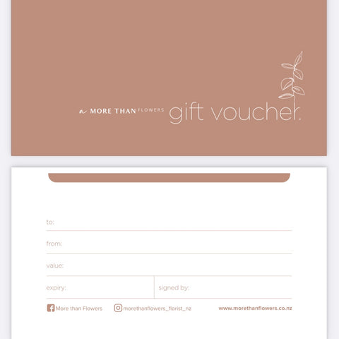 More Than Flowers Voucher
